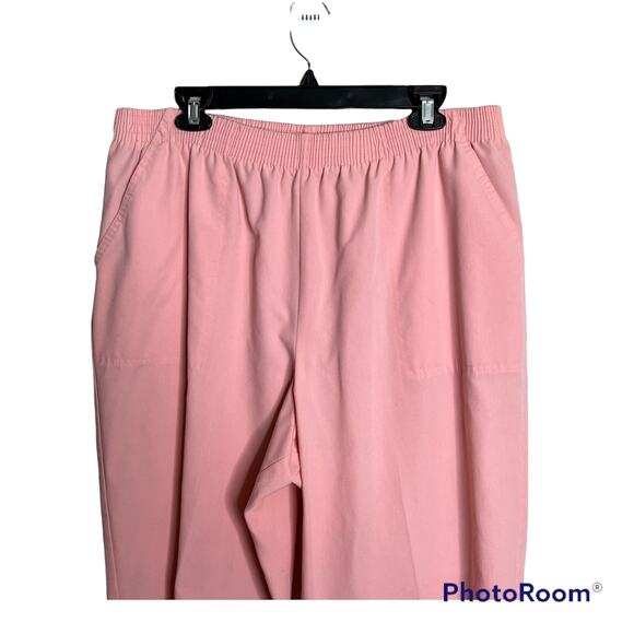 Alfred Dunner Plus size 18W Pants Pink pull on - Picture 2 of 4
